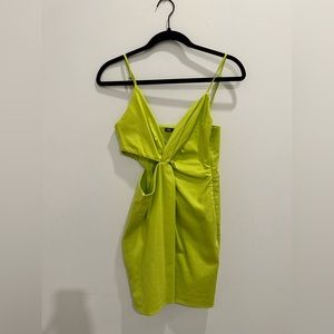 Zara lime green mini dress